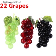 factoryoutlet2.sg Real Touch Artificial Fruit Grapes Plastic Home Garden Wedding Party Decoration Hot