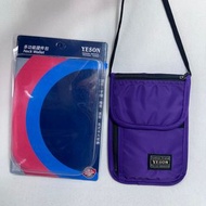 YESON永生牌581 隨身護照包 薄形小斜背包 證件.手機.機票.各式卡片收納 貼身安全 台灣製造$580紫色