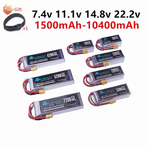 Lipo Battery 2S 3S 4S 6S 1500mah 2200mah 3300mah 5200mah 6000mAh 7200mah 10400mah 7.4V 11.1V 14.8V 2