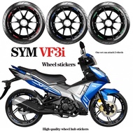 For Sym Vf3i 185 Rim Stickers Accessories Barang Stripe Sticker Reflective Waterproof  Motor Motorcy