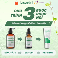 Bộ 3 Chăm Sóc Viêm Da Cơ Địa Toàn Diện ATOSKIN - Giúp Làm Dịu Da Dưỡng Ẩm Khi Bị Viêm Da Ngứa Ngáy K