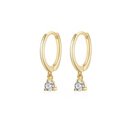 My Juvel 14K Gold Plated 925 Sterling Silver Ivana Huggies Earrings Anting Anting Accessories For Wo