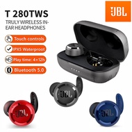 Jbl T280 TWS wireless Headset Bluetooth Headphones Waterproof Earphones Sports Bass Noise Reduction Earbuds with Mic