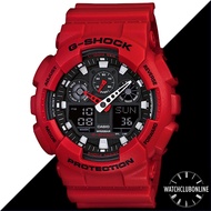 [WatchClubOnline] GA-100B-4A Casio G-Shock Dimensional Reddish Men Casual Sports Watches GA100B GA100 GA-100 GA-100B
