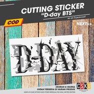 Cutting Sticker Reflective D-day BTS Suga Motorcycle Car Variations Waterproof Durable Cool Accessor