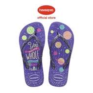 Havaianas Kids Slim Fashion Flip Flops - Purple