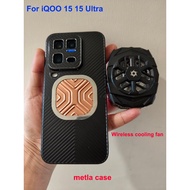 Case For Vivo iQoo 15 ultra Copper Aluminum Heat Dissipation Case For iqoo15 Cooling Cover with Cool