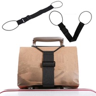 Black Baggage Strap Travel Bag Fixed Strap Luggage Strap [VF]