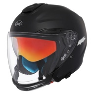 CYRIL R18 Open Face Motorcycle Helmet 3/4 Dual Visor Moto Helmet for Adult Men Women Dot Approved