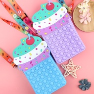 Pop It Crossbody Bags, Pop It Bags, Bubble Fidget Toys, Cute Girls Pop It Bags, Pop It Cupcake Bags 