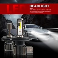 LED Headlight M2 In-Line Bulb 6500K Ultra White H1 H4 H7 H11/H8/H16 9006 9005