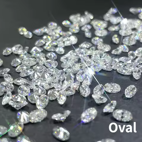 1.5X2mm~5X7mm Oval Cut DEF VVS-VS Melee Lab Grown Diamond HPHT Loose Diamonds Store Wholesale