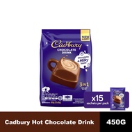 Cadbury Hot Chocolate Drink 3 in 1 Hot Coklat Powder Mix Drink (450g)