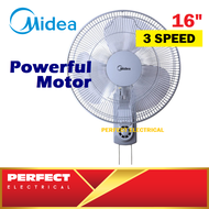 Khind WF1601 WF1602 / Midea 16 inch Wall Fan MF-16FW15KA 3 Years Warranty Kipas Dinding