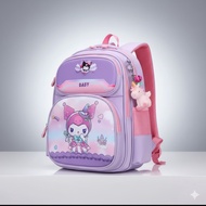 Sanrio Icon Kuromi Sd Melody Children Compatible Anti-Free Bag Bonus Premium School Motif