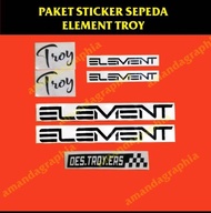 Cutting Sticker Sepeda Element Troy