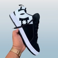 Dc Court Graffik Sneakers Black and White Shoes Unisex Men's and Women's Shoes