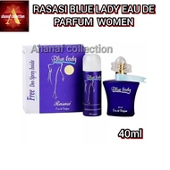 RASASI BLUE LADY EAU DE PARFUM 1.3FL.OZ. WITH 1.6FL.OZ. DEODORANT WOMEN PERFUME