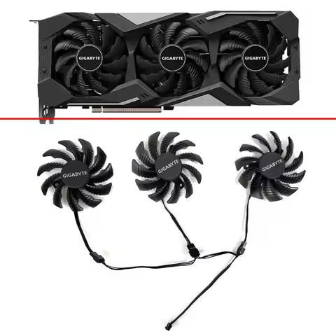 78MM PLD08010S12HH DC12V 0.35A Graphics Card Cooling Fan for GIGABYTE Radeon RX 5500 XT RX 5600 XT R