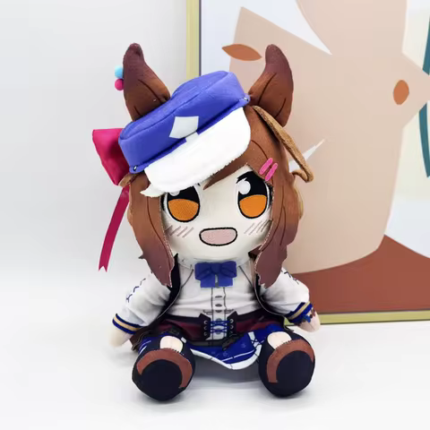 In Stock Uma Musume Racehorse Girl Brown Hair Little Girl Plush Agnes Tachyon Haru Urara Oguri Cap G
