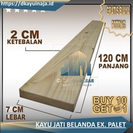 papan kayu jati Belanda 100x7x15cm amplas Papan Kayu Jati Belanda halus amplas dinding bakar lembara