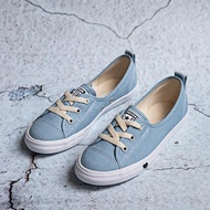 คอนเวิร์ส รองเท้าผ้ารองเท้าผ้าใบผู้หญิง รุ่น All Star Ballet Lace Love Ox สีฟ้า Eur 39 ของแท้ สภาพ 1