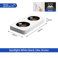 Anti-glare Downlight Surface Mounted 18W（2heads） RG0 Anti-blue CRI98 Spotlight Led Ceiling Light