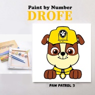 DROFE Paint by number with frame PAW PATROL 1 20x20 Painting kit/Painting Set/Coloring Package/Crafts/diy painting/painting by numbers/wall decor