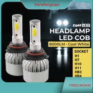 COB LED Car Headlight Headlamp 8000 Lumens S2 H1 H3 H4 H7 H10 H11 9003 9005 9006 HB3 HB4 -
