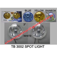 CAR FOG LAMP TB-3002 - SPORT LIGHT-(BLUE/YELLOW/WHITE)-2 PCS