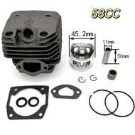Cylinder Block Assy Komplit Blok Chainsaw 58cc/52cc+paking kop diameter 45.2mm Chainsaw komplit