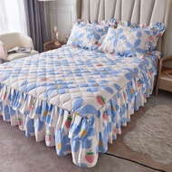 {Heimi Department Store} Korean Quilted Skirt Style Bedsheet 4/5/6ft Bed Cover Mattress Protectors(P