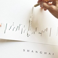 客制城市天際線剪影海報 | 電影錄影帶编织 | 任選城市 | 紅點