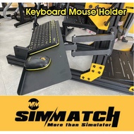🔥READY STOCK🔥KEYBOARD HOLDER WITH STEEL PLATE FOR ADD ON RACING SIMULATOR STAND / ALUMINIUM RIG