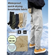 【Breathable & Waterproof】Men's Quick-Dry  Cargo Pants Lightweight Workwear Outdoor  Pants For Men/Ca