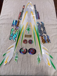 Bộ tem decal dán xe máy Kawasaki Max 3 màu xanh lá thái siêu đẹp