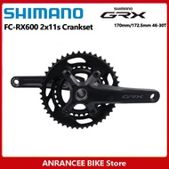 Shimano GRX RX600 Crankset 2x11 Speed Road Bike Crankset 165MM 170MM 172.5MM Crank 46-30T Chainring 