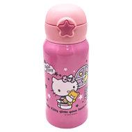 Sanrio 三麗鷗 吸管不鏽鋼保溫瓶 2 Hello Kitty 500ml 1個