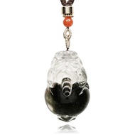 【正佳珠寶】綠幽靈 頂級極淨聚寶盆幽靈 金錢貔貅 31.8g