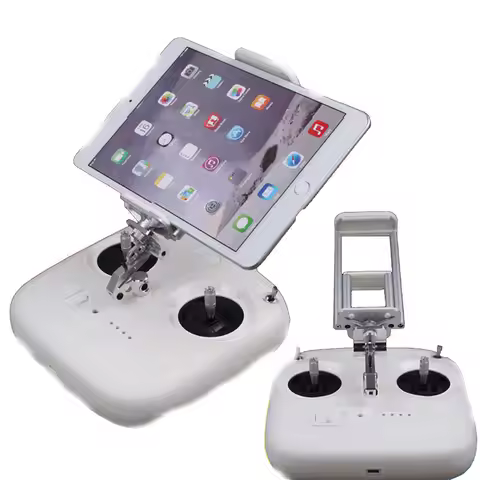 2in1 3.5-10.1 Inch Tablet Mobile Phone Holder Transmitter Mount Bracket for Futaba 10C/T8FG JR FLYSK
