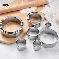 〔8C05〕 11pcs Round Cookie Biscuit Cutters Circle Pastry Cutters Baking Circle Ring Mold 〔8C〕