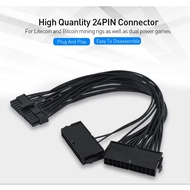 Dual PSU Power Supply Adapter Cable ADD2PSU Starter PSU Extender For Gaming