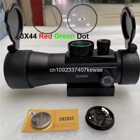 3X44 Red Dot Sight Hunting Opticsl Riflescope Compact Reflex Collimator 1X40 Airsoft Sight Tactical 