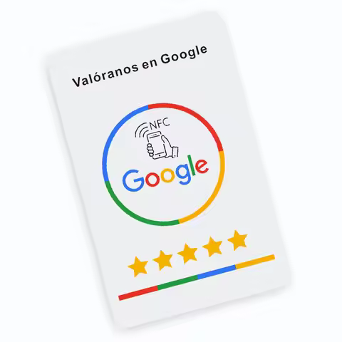 Spanish German French Dutch English NFC Google Review Cards Android/IPhone Tap URL Writing Social Bu