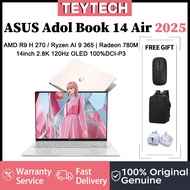 ASUS Adol Book 14 Air 2025 | AMD R9 H 270 | Radeon 780M | 14inch 2.8K 120Hz OLED 100%DCI-P3