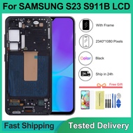 TFT For Samsung S23 S911 SM-S911B SM-S911U LCD with frame Display Touch Screen Digitizer Assembly Re
