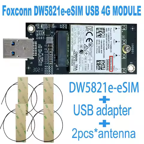 T77W968 DW5821e e-SIM DW5821e eSIM X20 LTE Cat16 1Gbps FDD-LTE TDD-LTE 4G Module For Dell 5420 5424 
