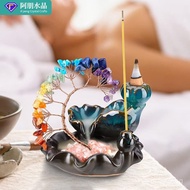 Colorful Crystal Tree Crystal Tree Phoenix Tail Cross-Border Incense Burner Money Tree Wealth Tree O