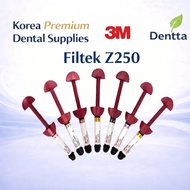 3M Filtek Z250 Restorative Refill 4g Dental Syringe Shade Options 1370R
