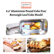 8.9" Aluminium Pound Cake Pan / Rectangle Loaf Cake Mould / Loaf Cake & Bread Tin / Loyang Segi-empa